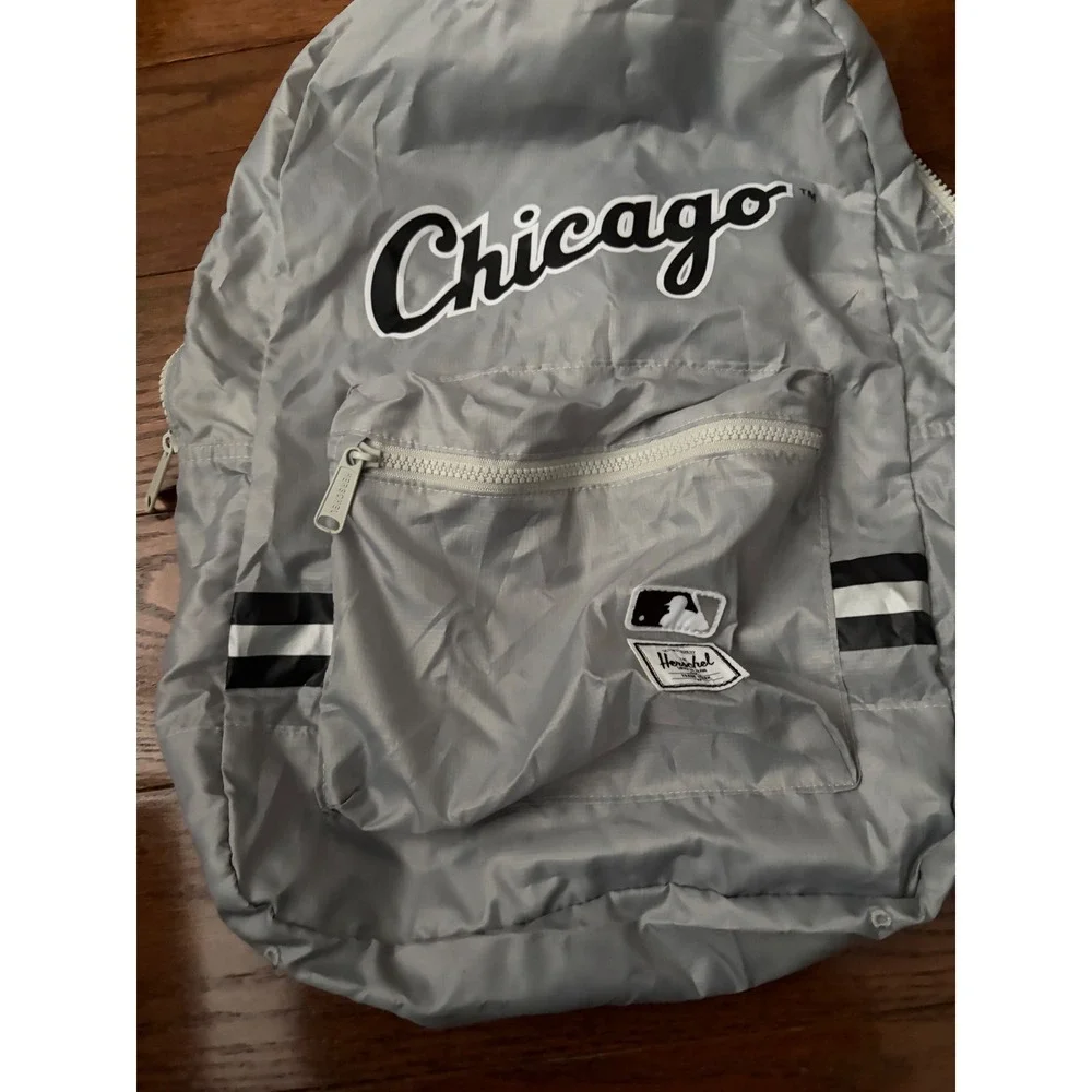 Herschel Supply Co Chicago White Sox MLB Packable‎ Daypack Backpack Grey Ripstop